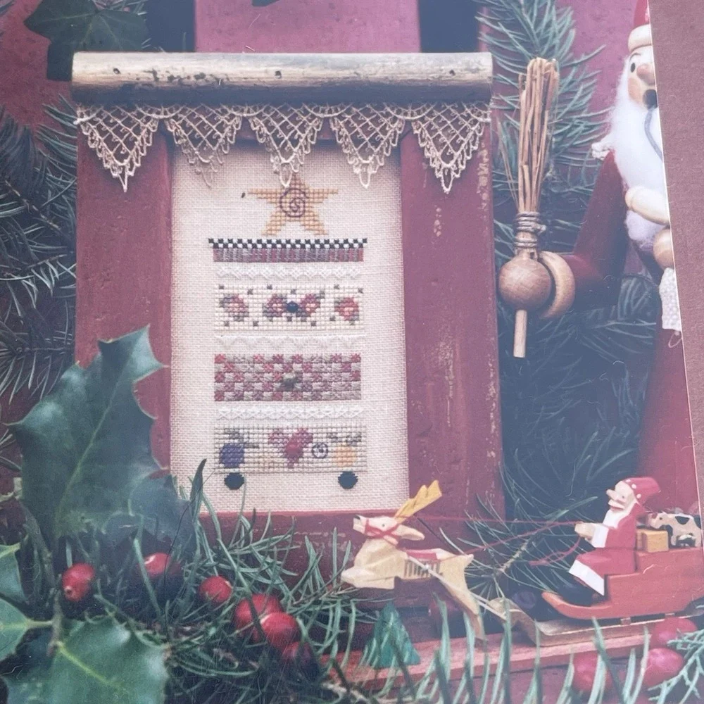 Shepards Bush Printworks Christmas Drawers Cross Stitch Chart Instructions 1998